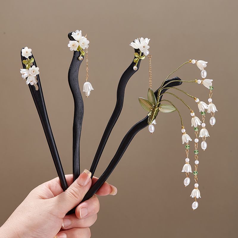 Hanbok Hair Pin - Заколка для волос «Лилия Долины» в