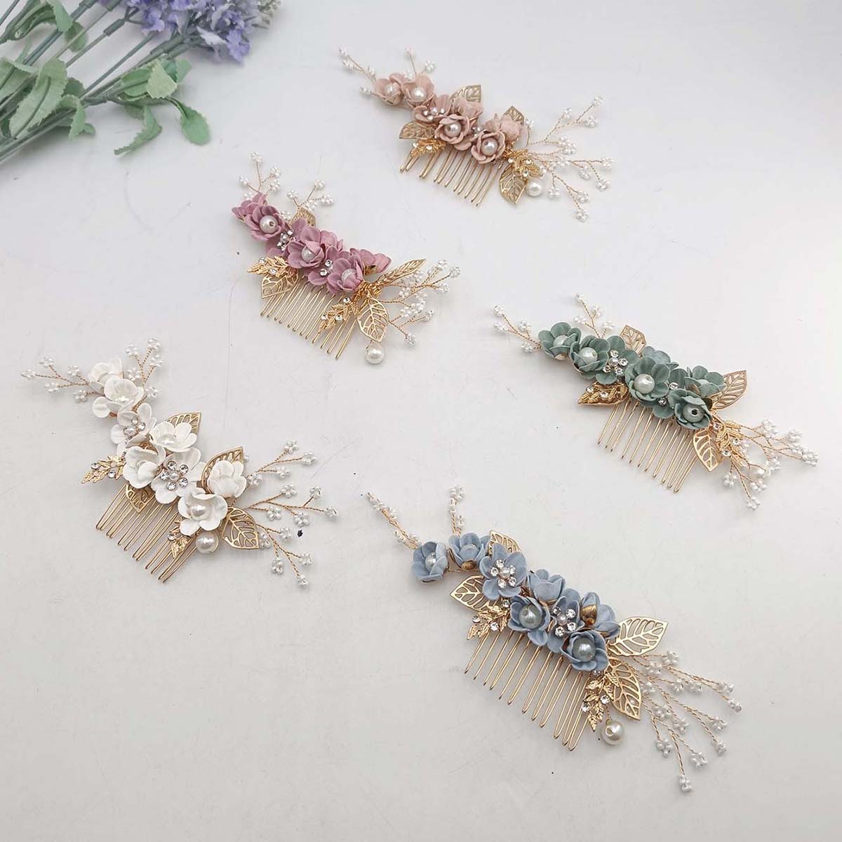 Hanbok Hair Pin - Заколка-гребень для волос с жемчугом и