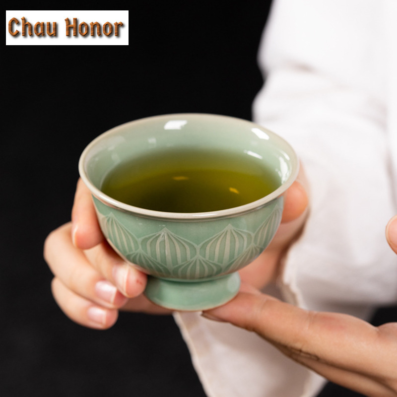 100 мл бокал Longquan Celadon  – обзор и цена Celadon Ceramic Cup