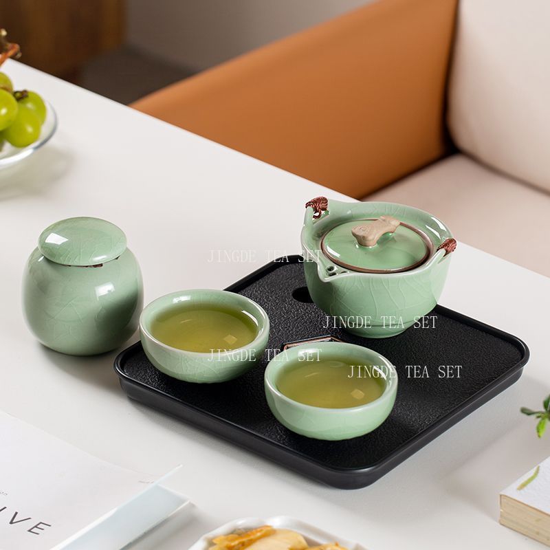 Дорожный чайный набор с глазур – обзор и цена Celadon Ceramic Cup