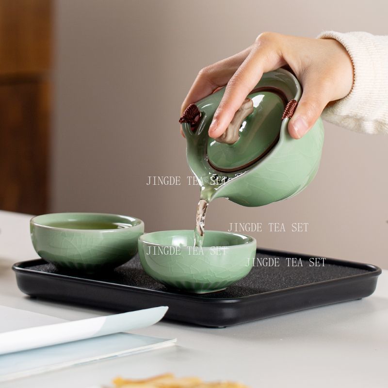 Дорожный чайный набор с глазур – обзор и цена Celadon Ceramic Cup