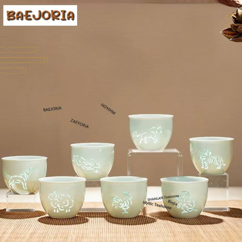 Набор изысканных чайных чашек  – обзор и цена Celadon Ceramic Cup