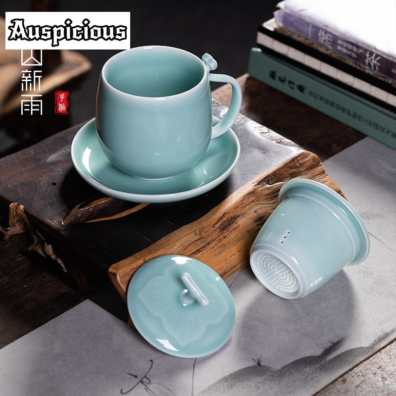 400 мл лазурный Longquan Celad – обзор и цена Celadon Ceramic Cup