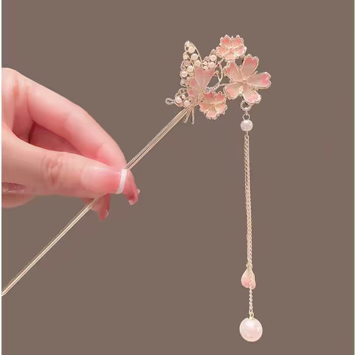 Заколка для волос «Сакура» с э – обзор и цена Hanbok Hair Pin