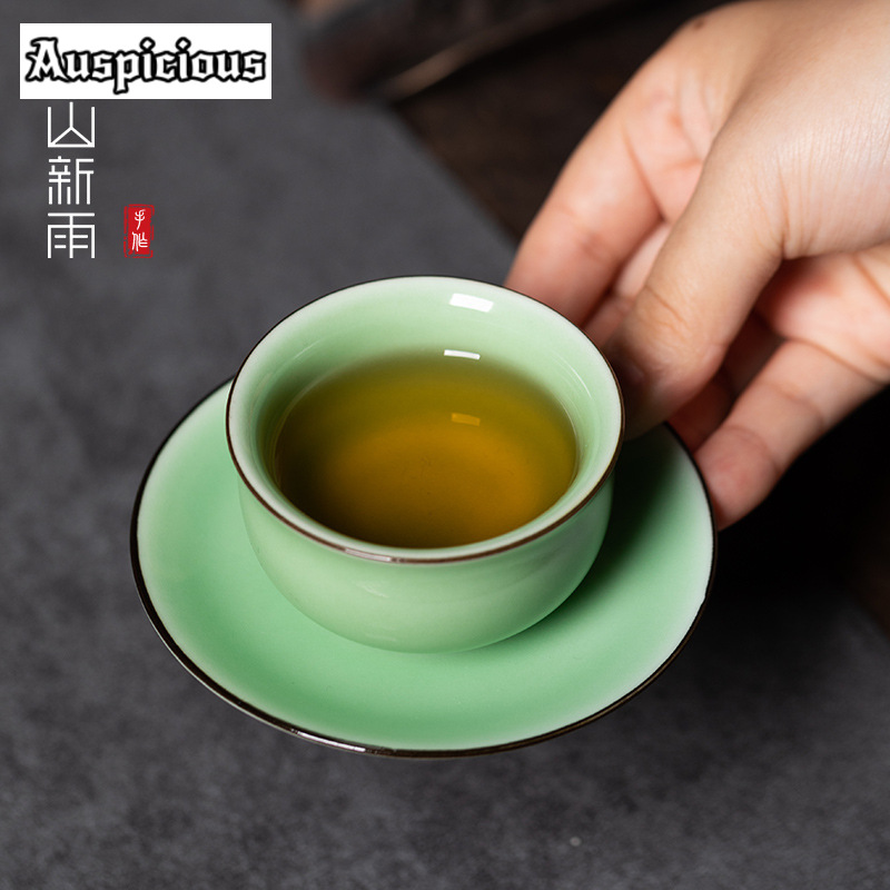 Чайная чашка с блюдцем, 70 мл – обзор и цена Celadon Ceramic Cup